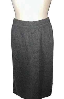 Sostanza Plus Size Wonen's Vintage Pull On Knit Midi Skirt size 18 Cotton Blend